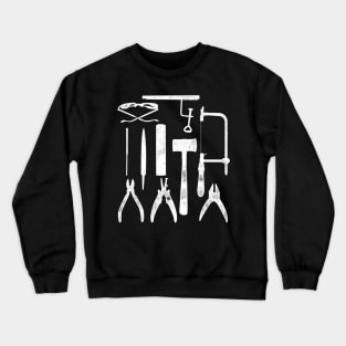 Metalsmithing Jewelry Maker Tools Crewneck Sweatshirt